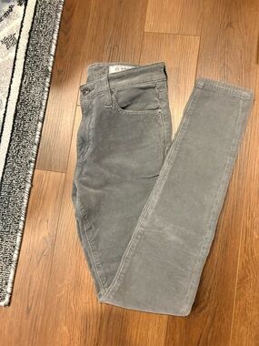 Ag Adriano Goldschmied Farrah High-Rise Corduroy Skinny Pants size 26